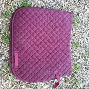 Burgundy Dressage Saddle Pad